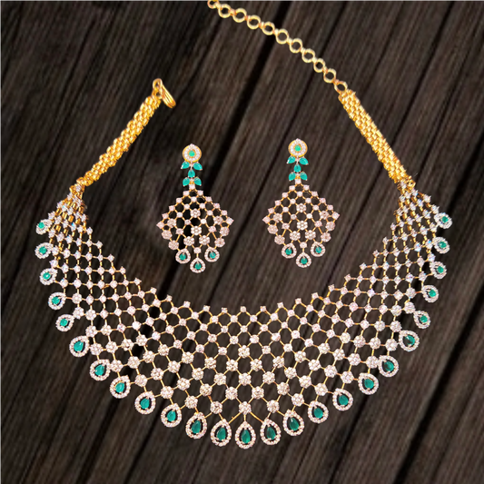 Glamorize Your Look with the Dazzling American Diamond Choker by ASP Fashion Jewellery