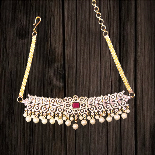 Embrace Elegance with the Classy American Diamond Mini Choker Necklace by ASP Fashion Jewellery