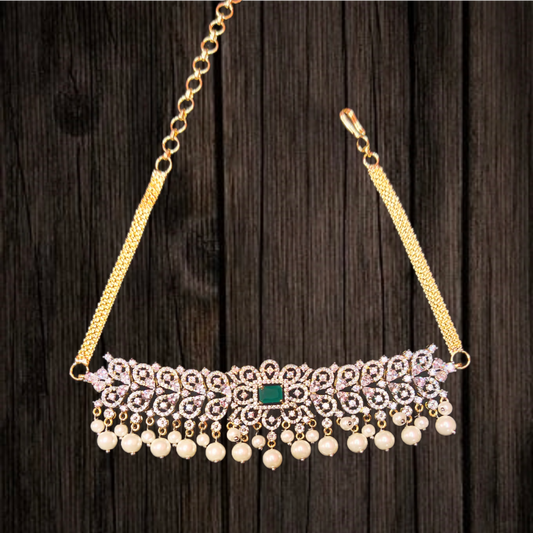 Embrace Elegance with the Classy American Diamond Mini Choker Necklace by ASP Fashion Jewellery