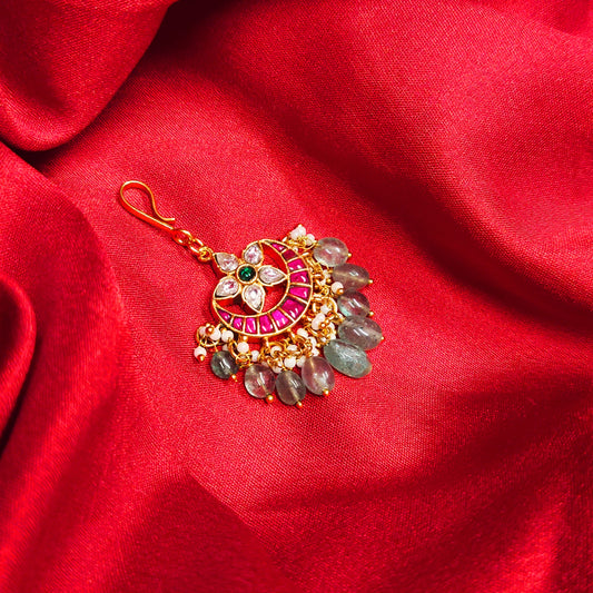 Discover the Mesmerizing Jadau Kundan Maang Tikka Collection by ASP Fashion Jewellery