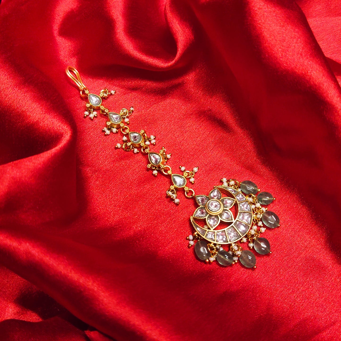Discover the Mesmerizing Jadau Kundan Maang Tikka Collection by ASP Fashion Jewellery