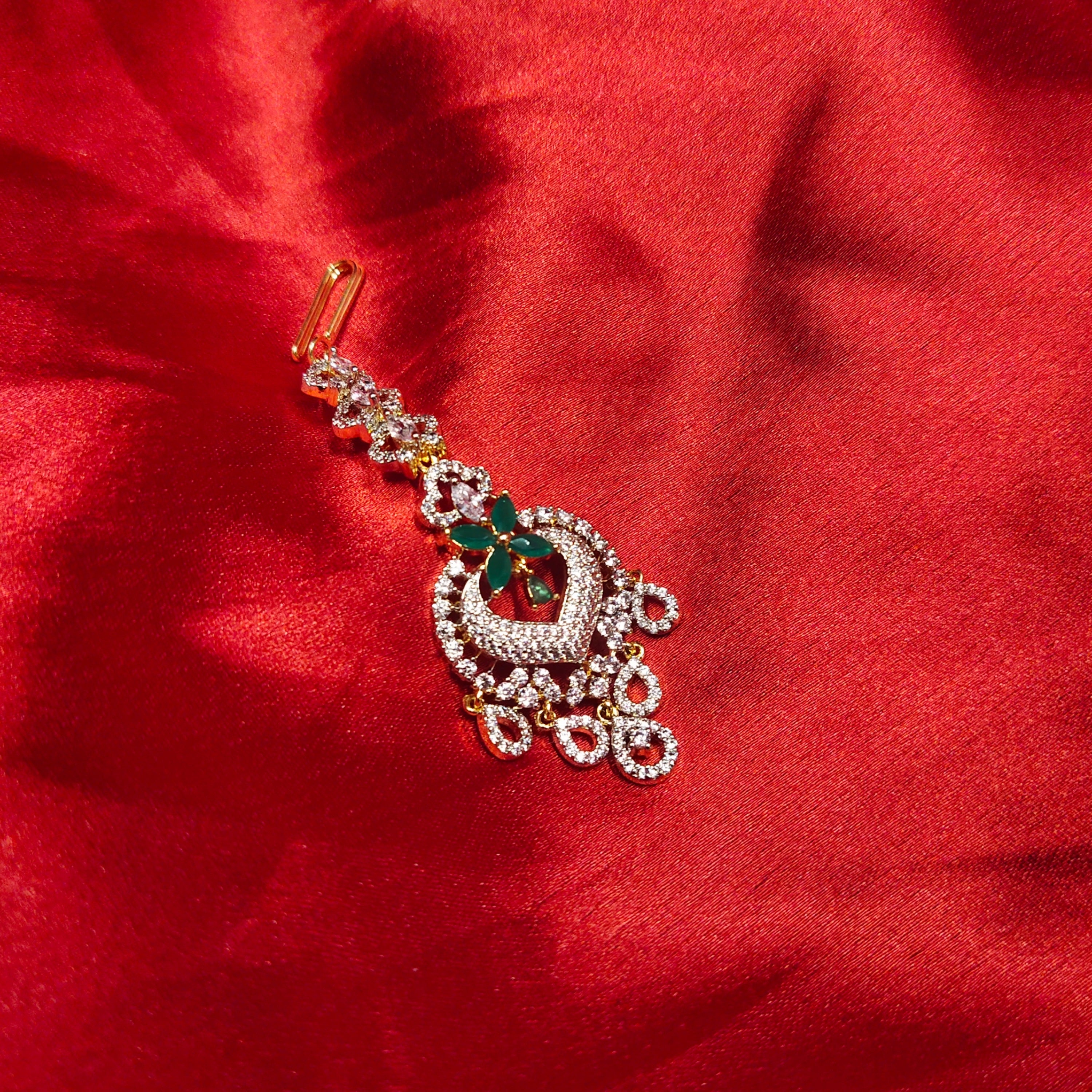 Discover the Perfect American Diamond Maang Tikka - Elegant Bridal Jewelry by Asp Fashion