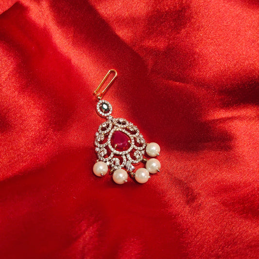 Discover the Exquisite American Diamond Maang Tikka by ASP Fashion Jewellery"