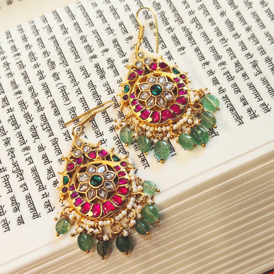 Discover the Mesmerizing Beauty of Jadau Kundan Dangler Earrings by ASP Fashion Jewellery