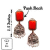 Shimmer with Style: Unveiling the Beauty of Oxidized Jermon Silver Jhumka Earrings by Asp Fashion Jewellery