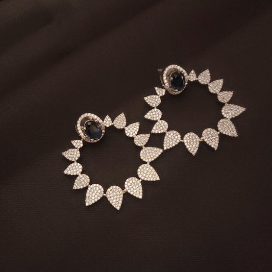 Discover the Timeless Charm of Asp Fashion's Elegant American Diamond Chandbali Earrings"
