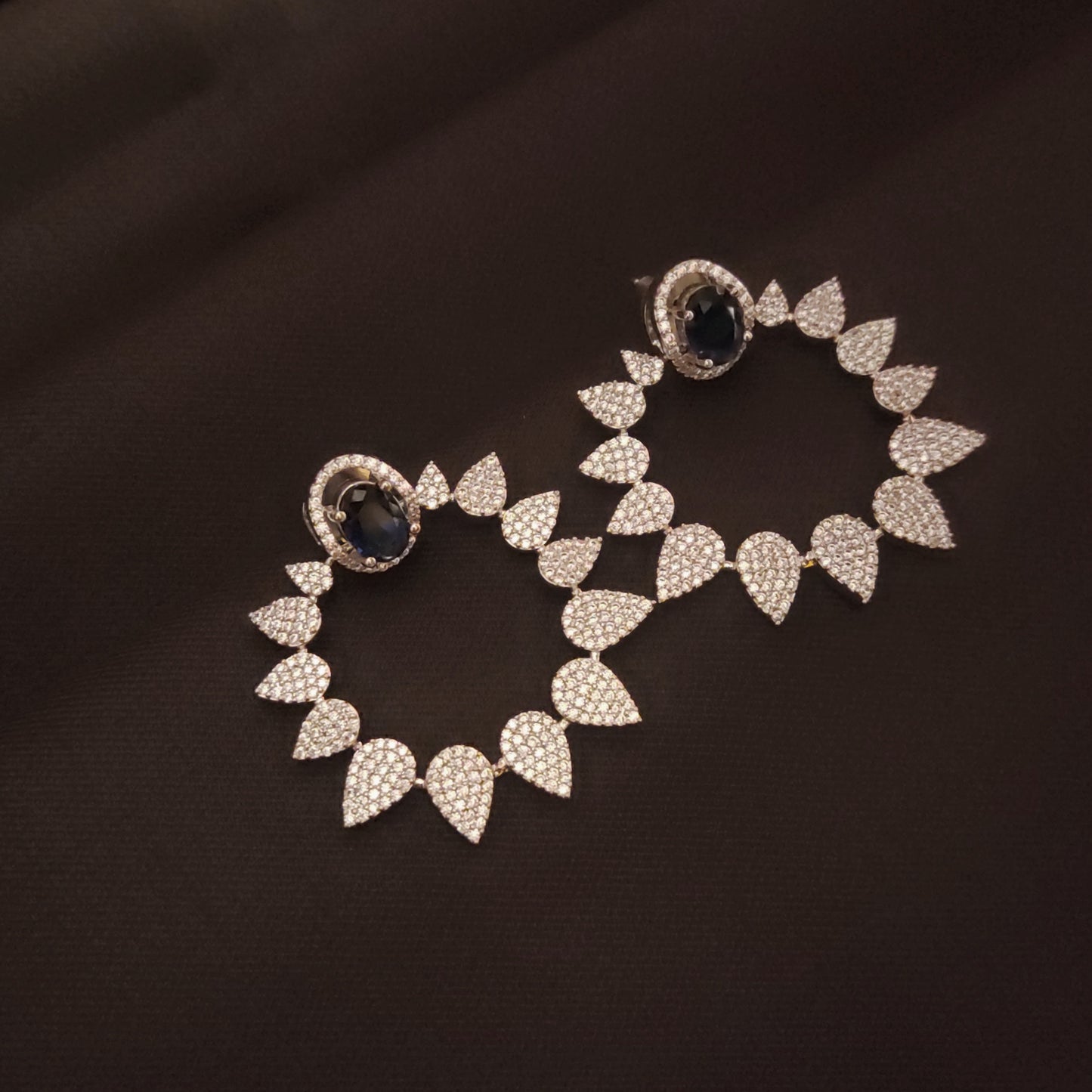 Discover the Timeless Charm of Asp Fashion's Elegant American Diamond Chandbali Earrings"