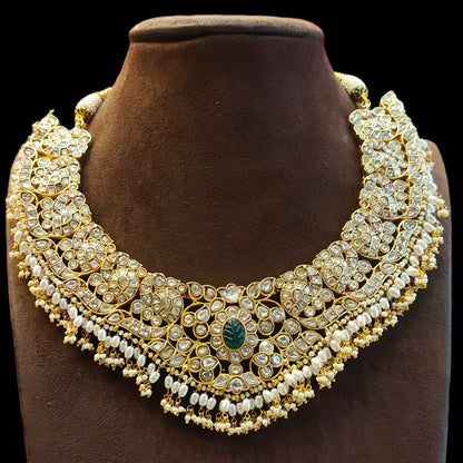 "Sparkle Like Royalty: Unveiling the Allure of the Polki Diamond Necklace by Asp Fashion Jewellery"