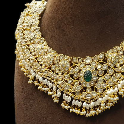 "Sparkle Like Royalty: Unveiling the Allure of the Polki Diamond Necklace by Asp Fashion Jewellery"