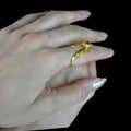 CZ Vanki Ring - 24K Gold Plated Zircon South Indian Jewelry