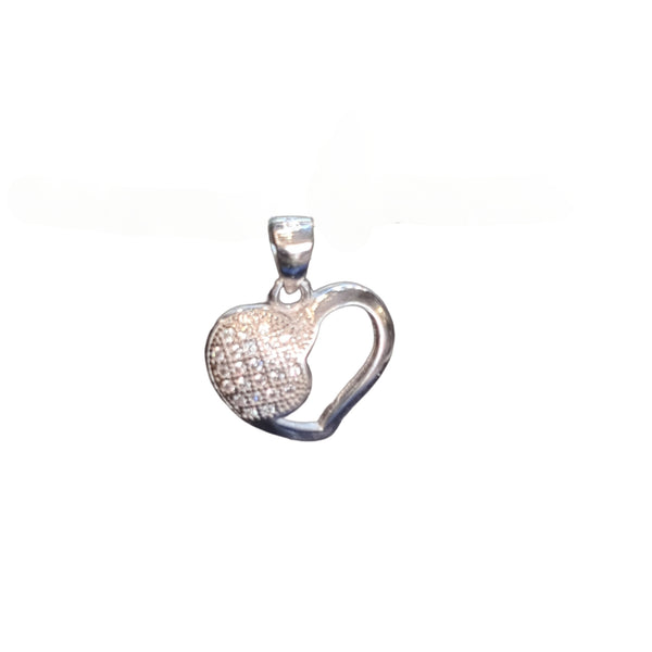 Sparkle with Love: 92.5 Heart-Shaped CZ Locket to Hold Your Memories Close"