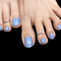 925 Sterling Silver Fish Toe Rings - Stunning Bichiya Design
