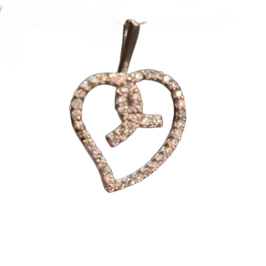 Sparkle with Love: 92.5 Heart-Shaped CZ Locket to Hold Your Memories Close"
