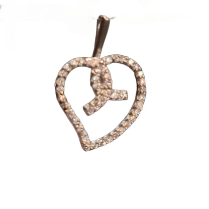 Sparkle with Love: 92.5 Heart-Shaped CZ Locket to Hold Your Memories Close"