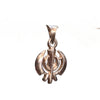 "Shine Brightly with the 92.5 Silver Baba Guru Nanak Khanda Symbol Pendant"