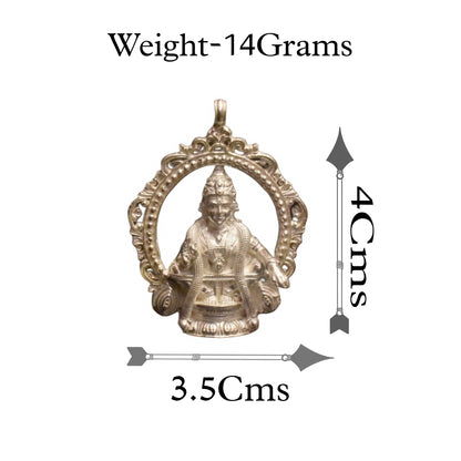 Asp Pure Silver Ayyappa Swami Locket