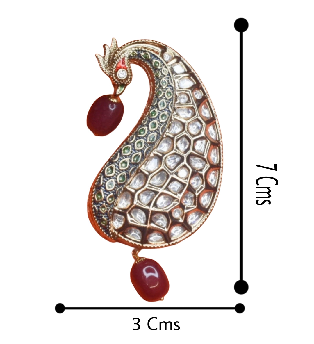 Exquisite Asp Mayur Kundan Kalangi for Groom - Handcrafted 24K Gold Wedding Jewelry