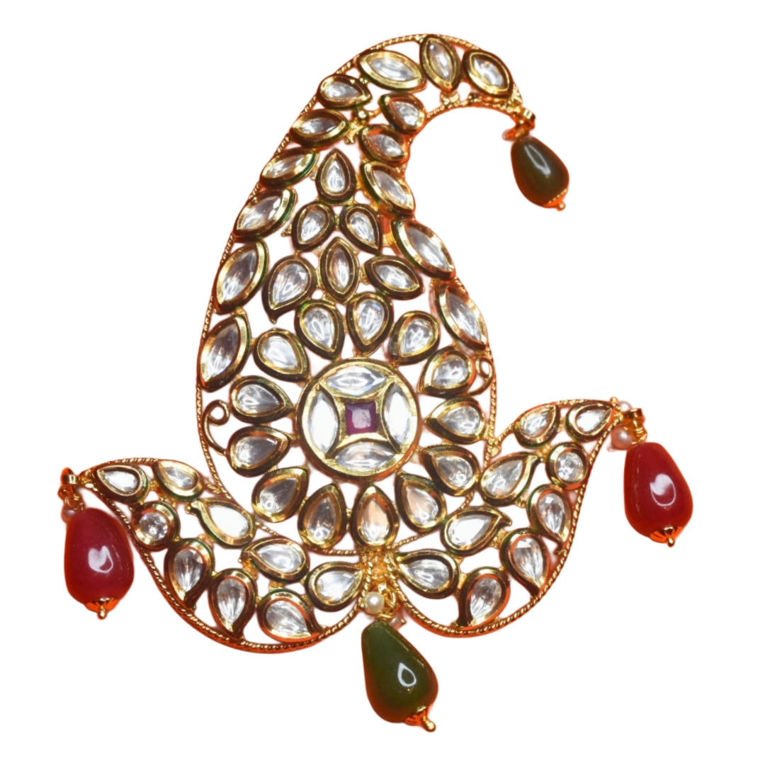 Asp Rajwadi Beautiful Kundan Kalangi for Groom - Traditional 24K Gold Plated Design