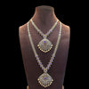 Asp Purple Zircon Duo - Long Necklace and Short Necklace Combo Set