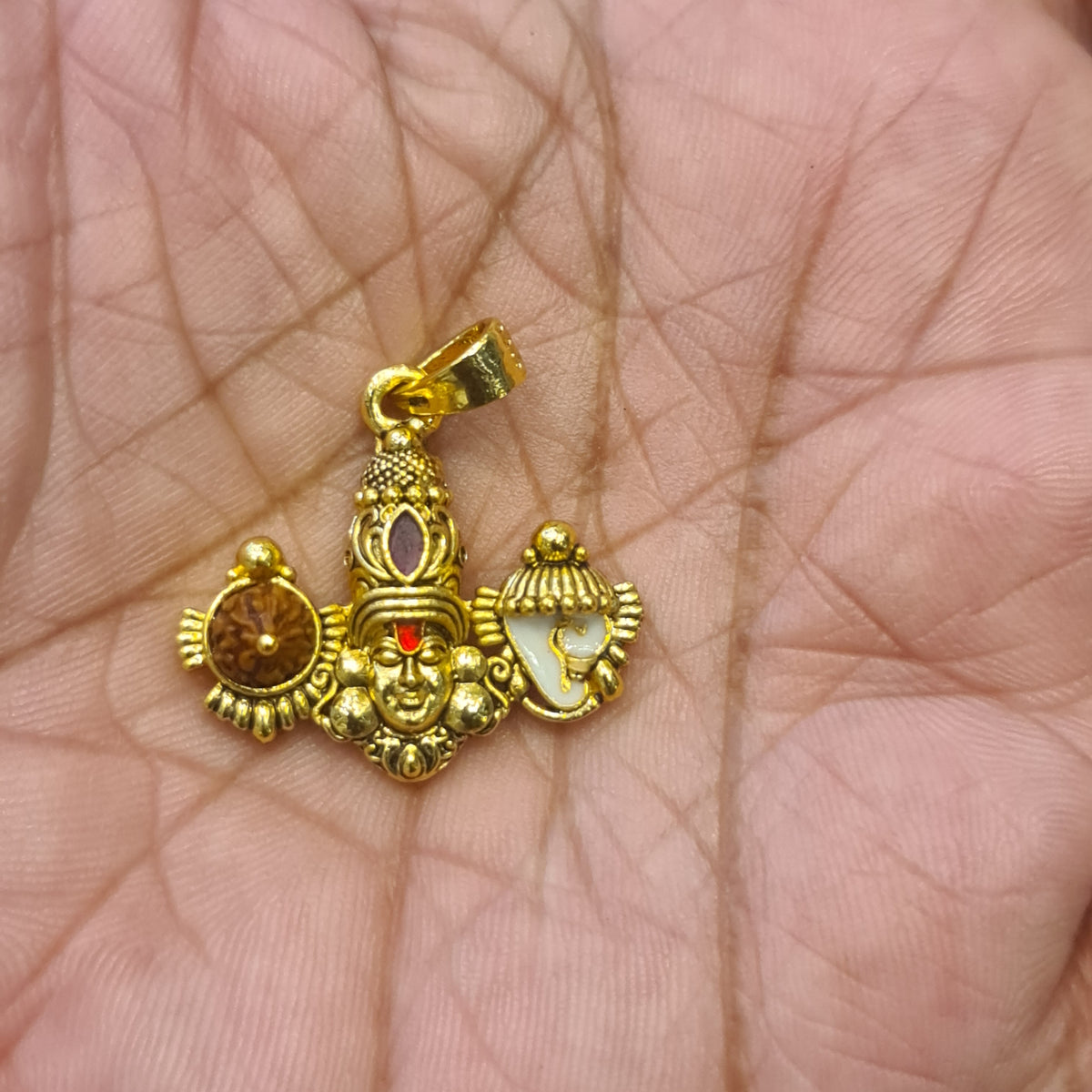 Shankh Chakra Balaji Locket