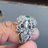 Gleaming Grace: The Stunning 92.5 Silver Ganpati Ring