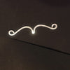 Pure Silver Mustache - Divine Gift for God (6.6cm Width, 3g)