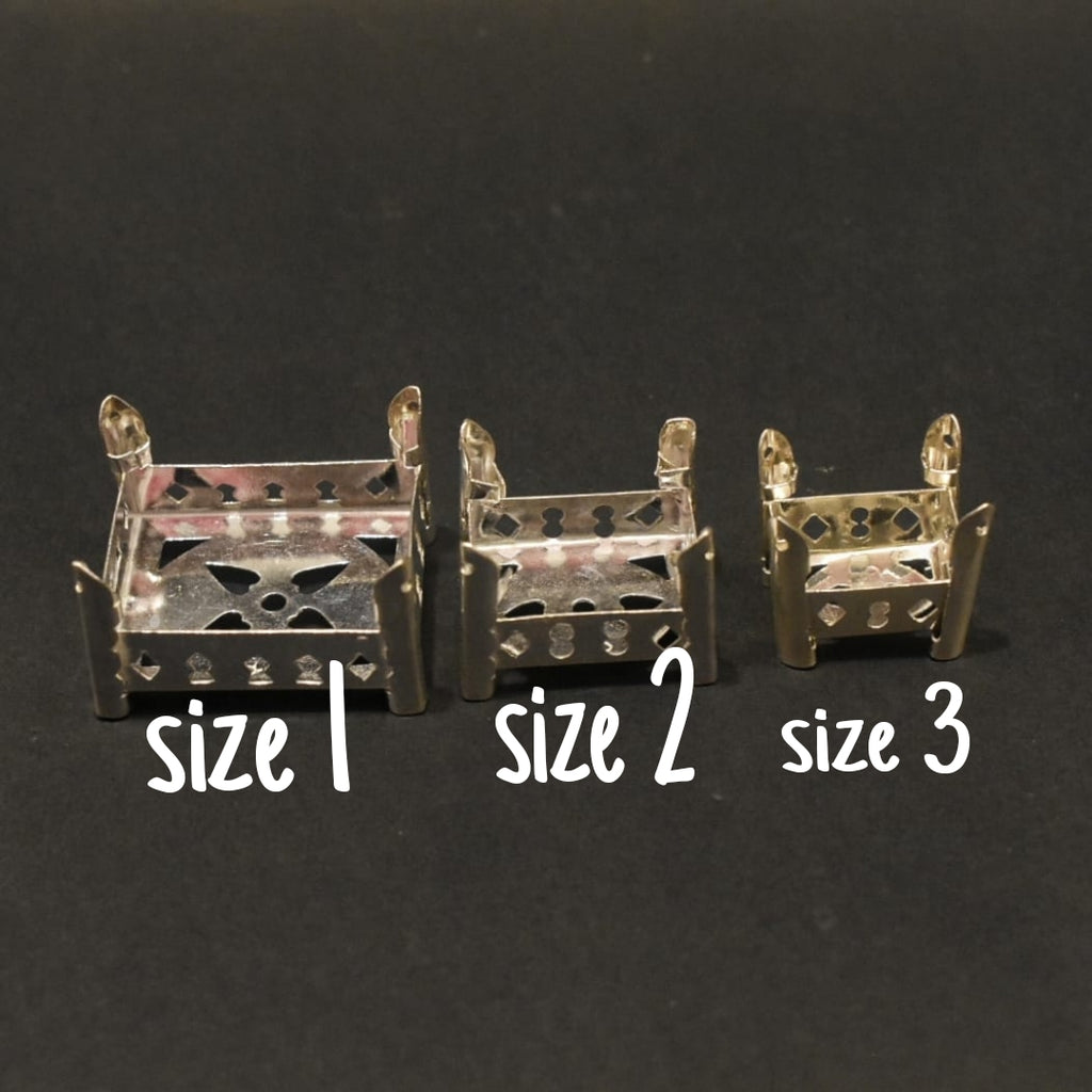 Pure Silver Swing for God Offering - Uyyala/Jhula/Palna/Tottilu (3 Sizes)