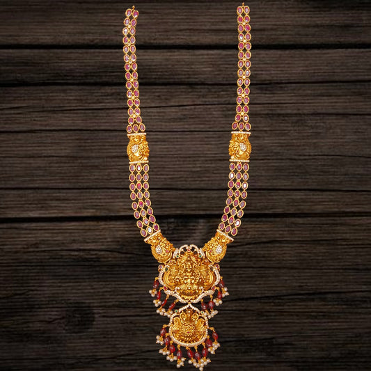 Antique Laxmi Devi Long Haram By Asp Fashion Jewellery