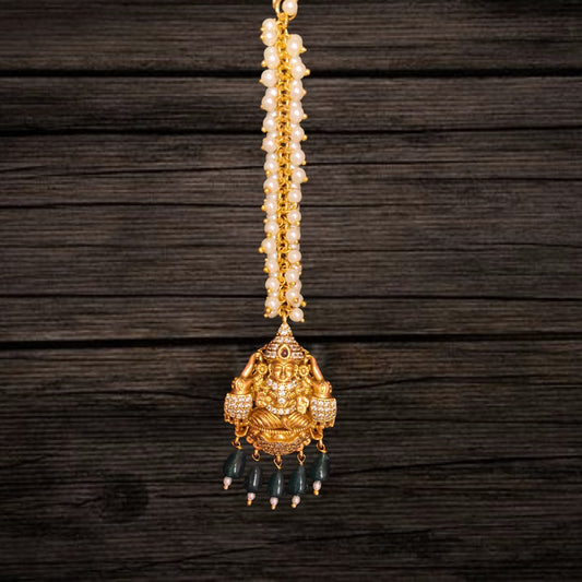 Antique Laxmi Devi Pearls Maangteeka By Asp Fashion Jewellery