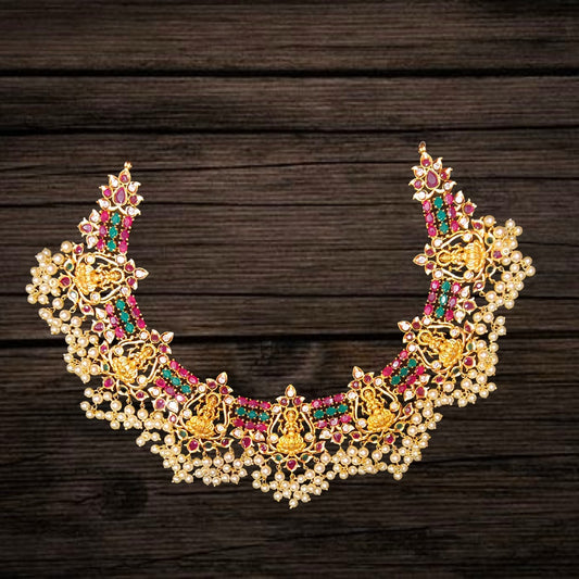Laxmi Devi Guttapussalu Necklace Set By Asp Fashion Jewellery