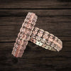 Silver Plated Pink American Diamond Bangles Set By Asp Fashion Jewellery