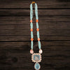 Heritage Turquoise & Polki Beads Necklace Set By Asp Fashion Jewellery