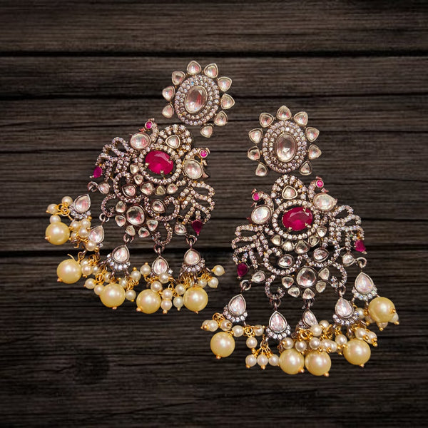 Victorian Moissanite Polki Earrings By Asp Fashion Jewellery