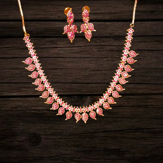 Ruby Mango Necklace Set By Asp Fashion Jewellery