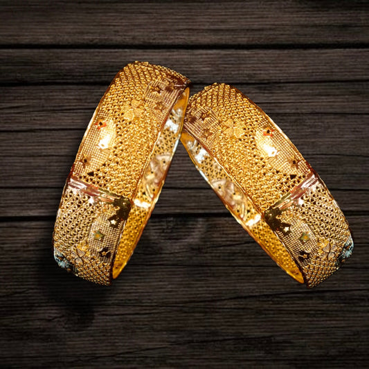 One Gram Gold Broad Bangles By Asp Fashion Jewellery
