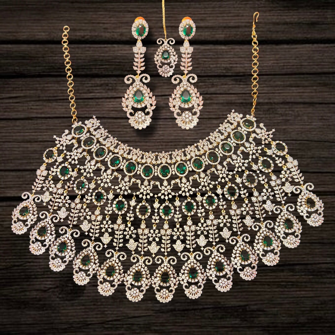 American Diamond Choker Set By Asp Fashion Jewellery