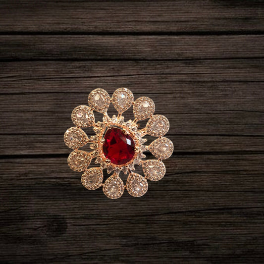 American Diamond Ring By Asp Fashion Jewellery