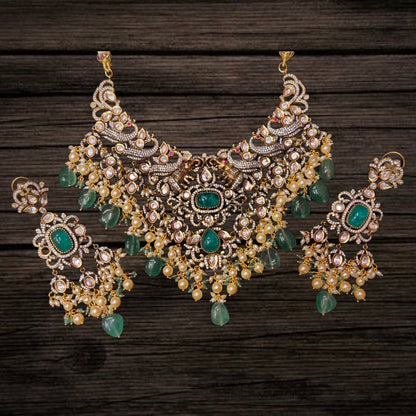 Victorian Kundan Necklace Set By Asp Fashion Jewellery