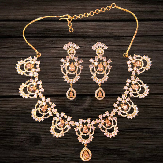 Zircon Necklace Set By Asp Fashion Jewellery