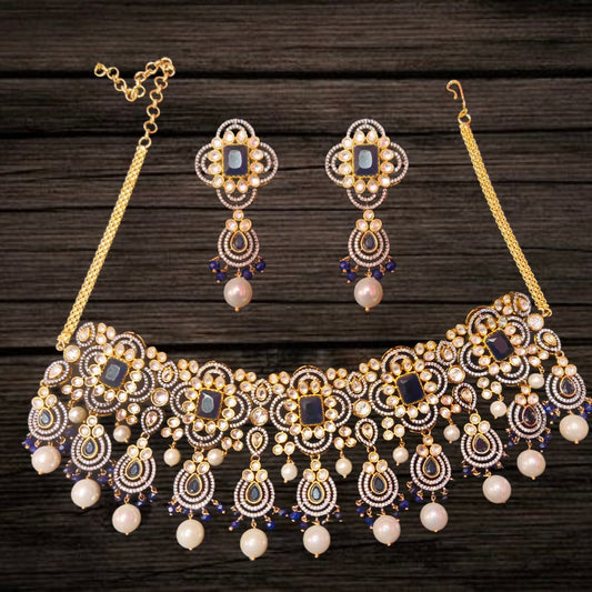 Victorian Kundan Choker Set By Asp Fashion Jewellery