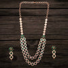 American Diamonds Double Layer Necklace Set By Asp Fashion Jewellery