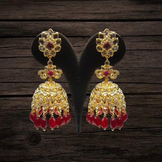 Uncut Diamond Jhumka Earrings By Asp Fashion Jewellery