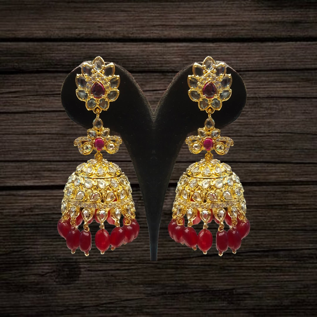 Uncut Diamond Jhumka Earrings By Asp Fashion Jewellery