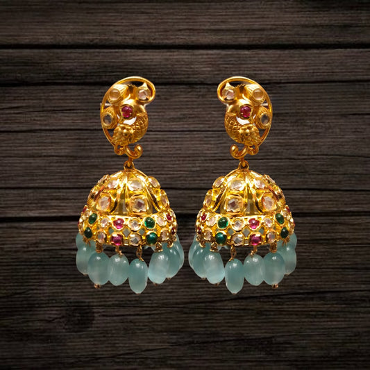 Uncut Diamond Jhumka Set By Asp Fashion Jewellery
