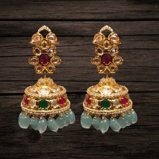 Uncut Diamond Jhumka Set By Asp Fashion Jewellery