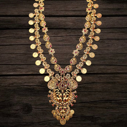 Uncut Diamond Kasu Mala By Asp Fashion Jewellery