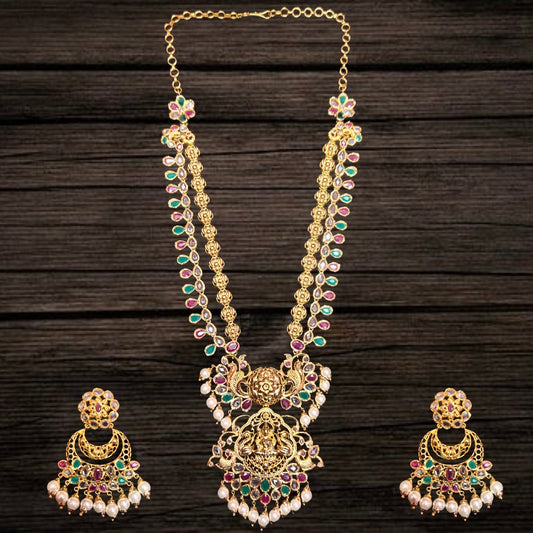 Uncut Diamond Laxmi Haram By Asp Fashion Jewellery