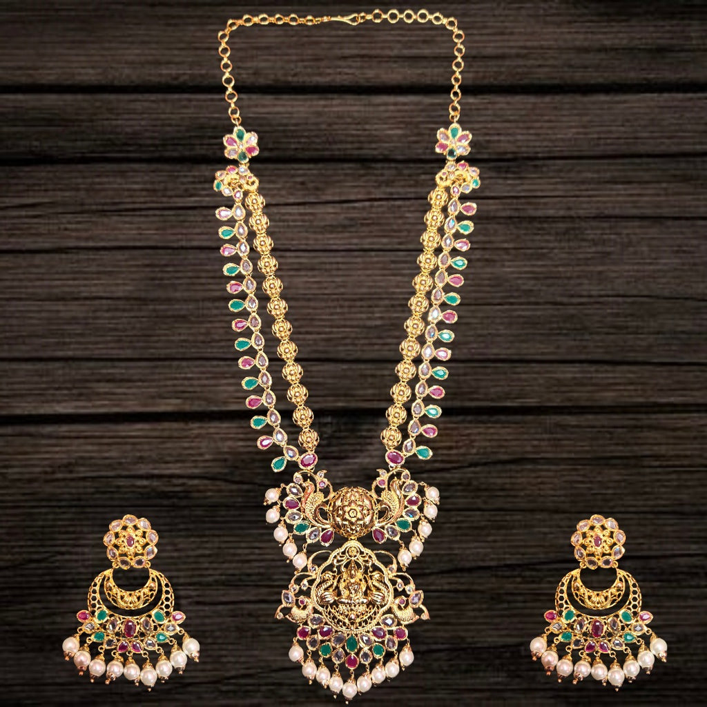 Uncut Diamond Laxmi Haram By Asp Fashion Jewellery