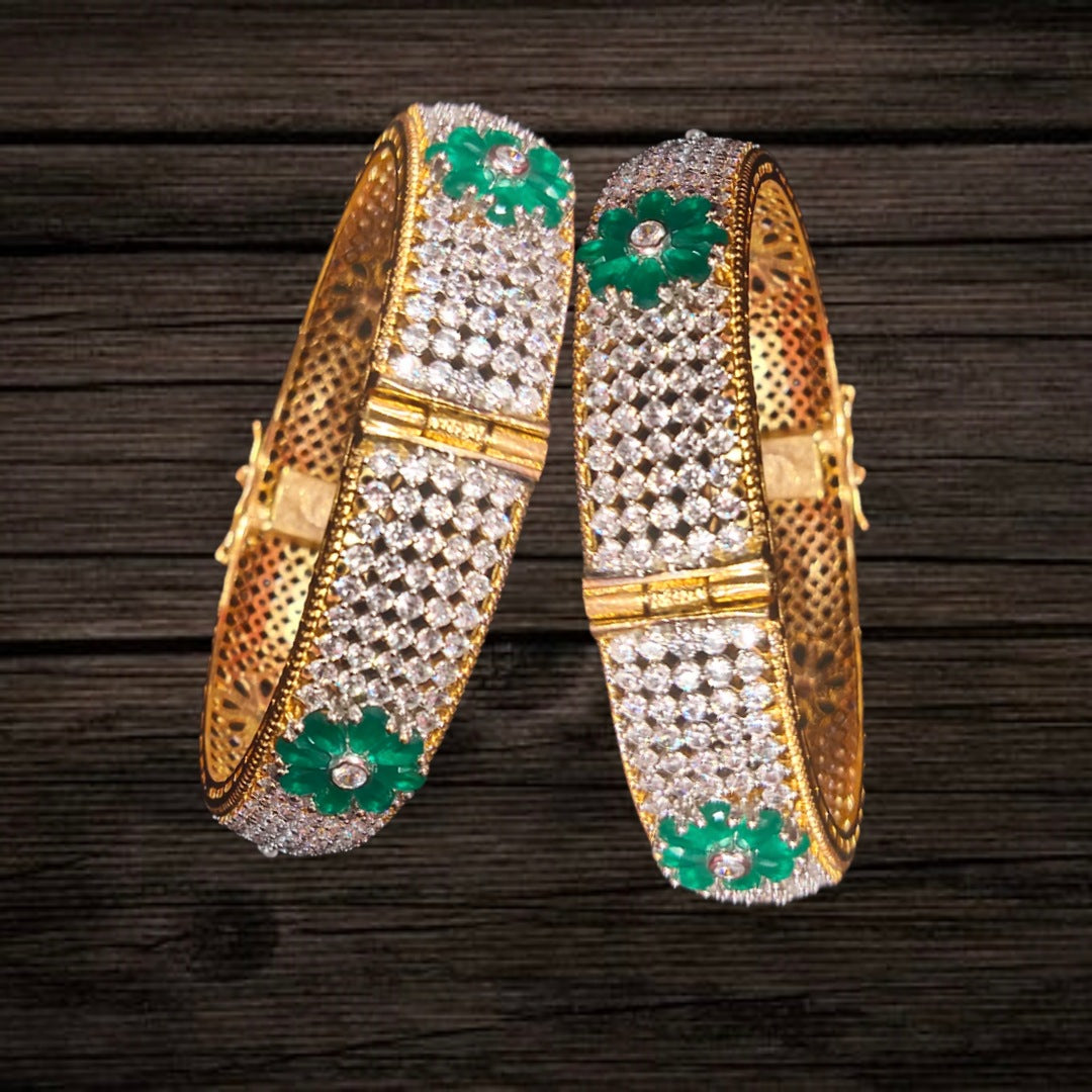 American Diamond Bangles Set By Asp Fashion Jewellery