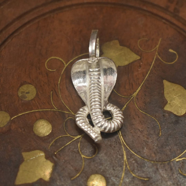 Pure Silver Snake Sarp Nagdevta Locket for Kalsarp Dosh Nivaran - 4 Grams